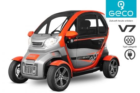 GECO Beach V7 Modell 2020 Elektrofahrzeug Elektroauto E-Car Elektromobil EEC Straßenzulassung 3Kw elektro (copy)