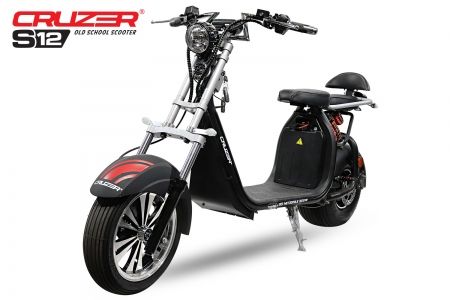 Cruzer E-Scooter Roller EEC Cruzer S12 Eco 1500W 60V 20Ah 13/8 Zoll mit Zulassung Lithium-on Batterie 45km/h